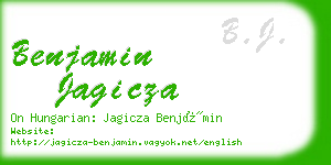 benjamin jagicza business card